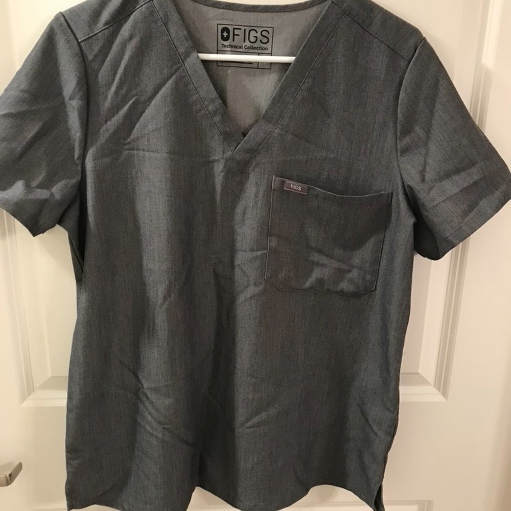 Figs Graphite Catrina Top